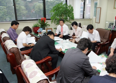 광명시의회 의장단, 당대표, 6급이상 직원 연석회의