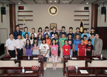 도덕초등학교 학생 의회 방문