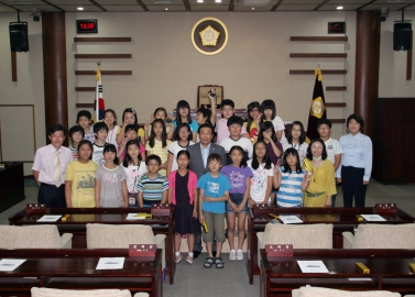 광성초등학교 학생 의회 방문