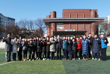 여성축구단 시축식