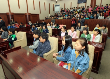 안현초등학교 학생 의회 방문